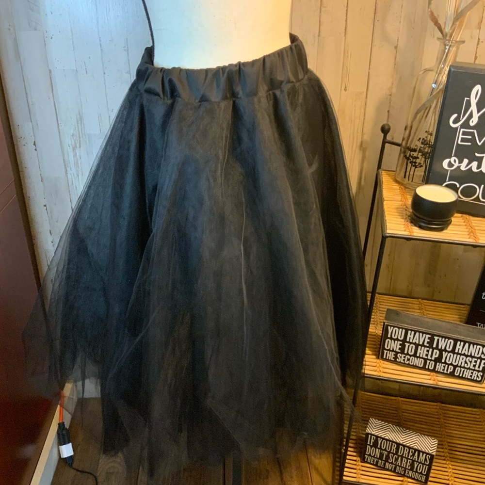 K Too mesh skirt with liner. Size M